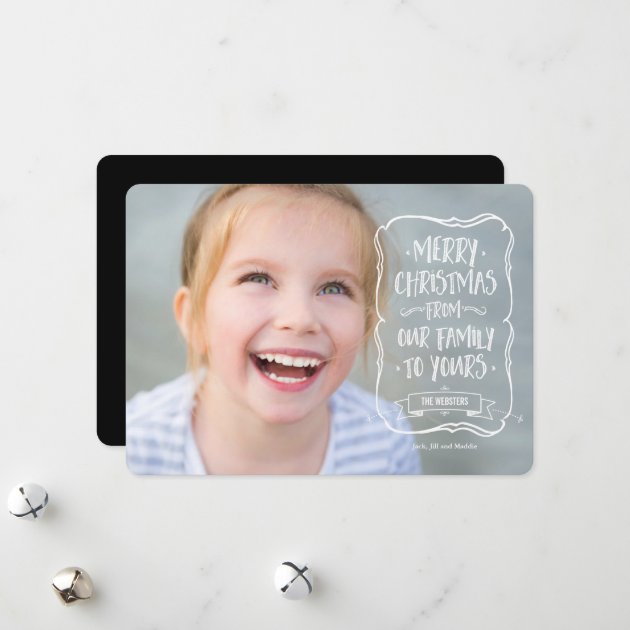 Whimsical White Christmas Greeting To You Holiday Card