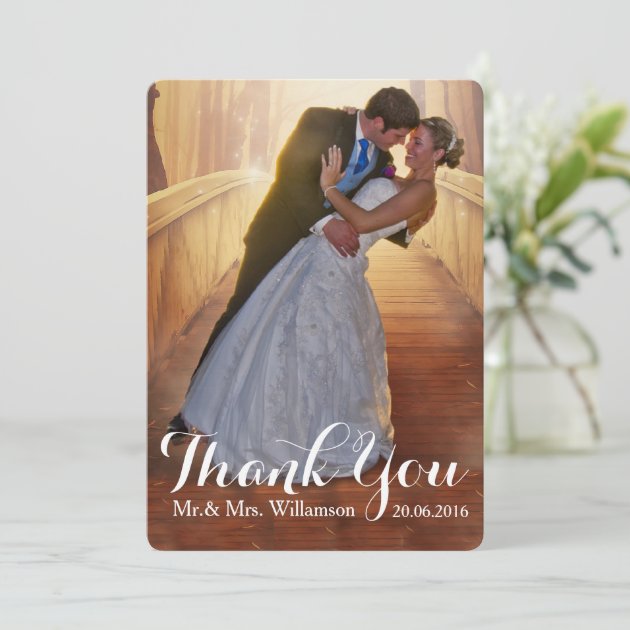 Simple Wedding Photo Thank You