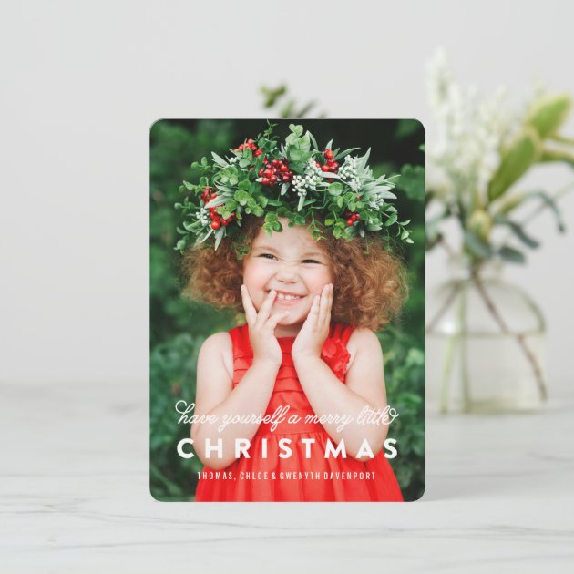Merry Little Christmas Overlay | Photo Card