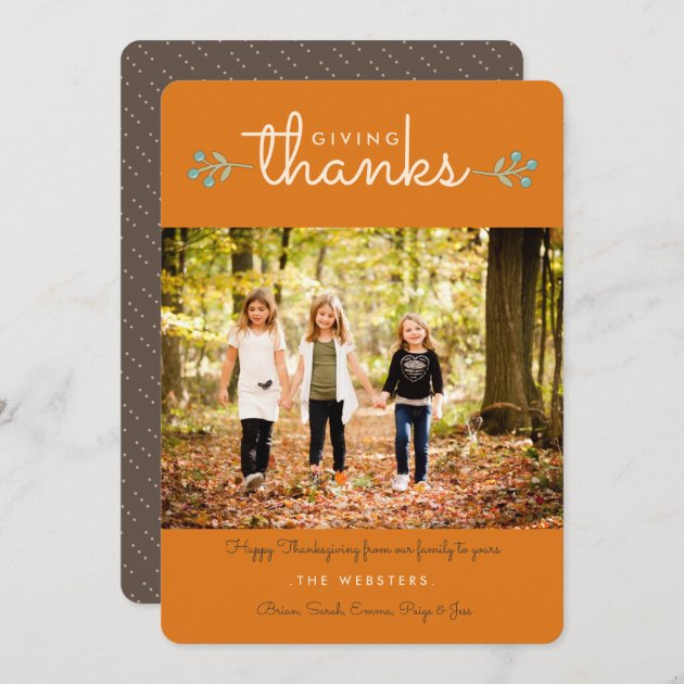 Autumn Season Of Thanksgiving Photo Greeting Card