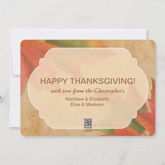 Thanksgiving - Give Us A Heart Custom Photo Holiday Card