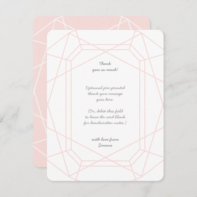 Stunning Gem Personalized Thank You Cards
