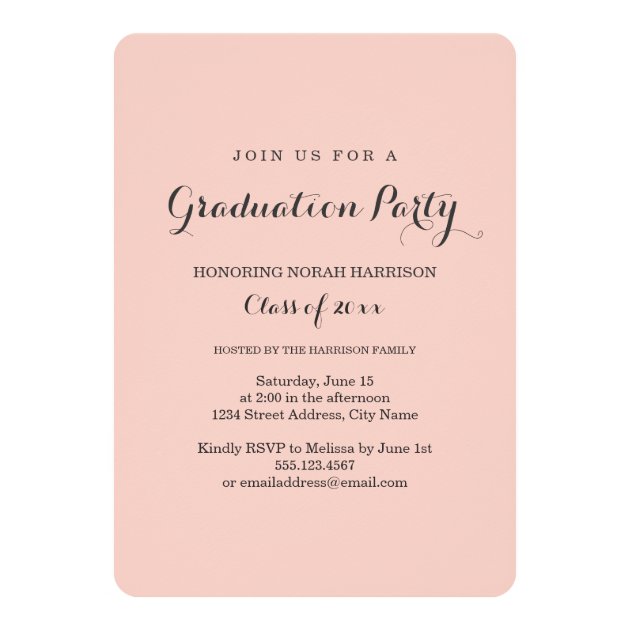 Cherished / Photo Graduation Party Invitation