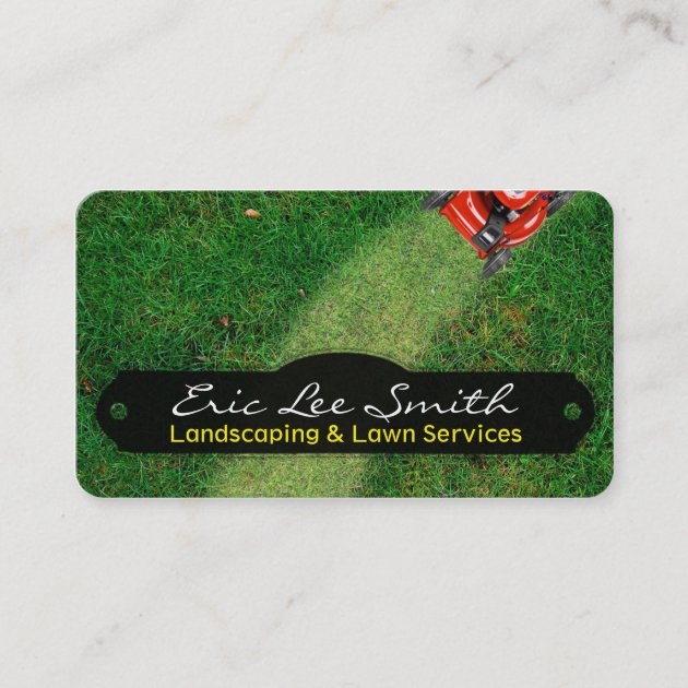 Landscaping/Lawn care/Gardener Business Card (front side)