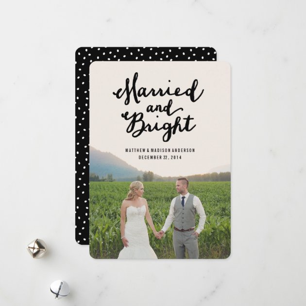 Married & Bright | Holiday Photo Card