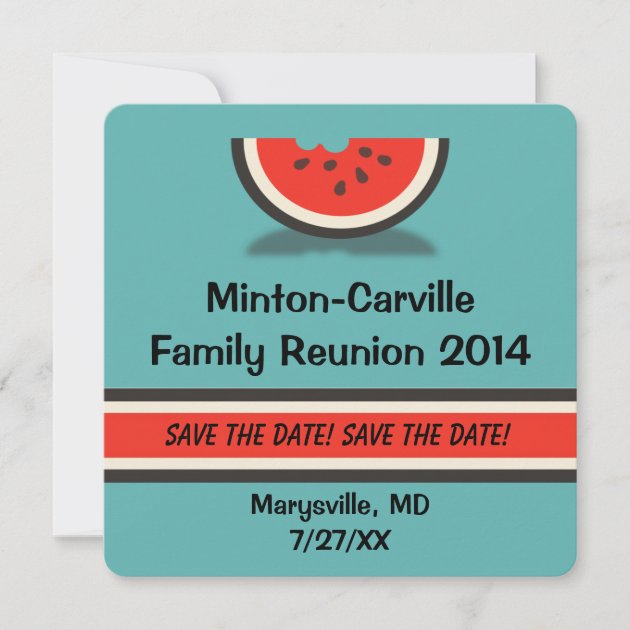 Watermelon Family Reunion Save the Date