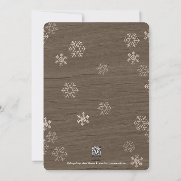 Rustic Antlers Holiday Photo Card Christmas Card