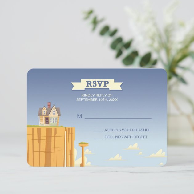 Disney Pixar Up Wedding | RSVP Card