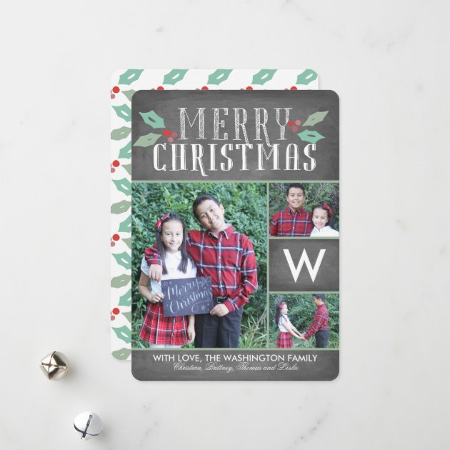 Modern Hollies Collection Holiday Invitation