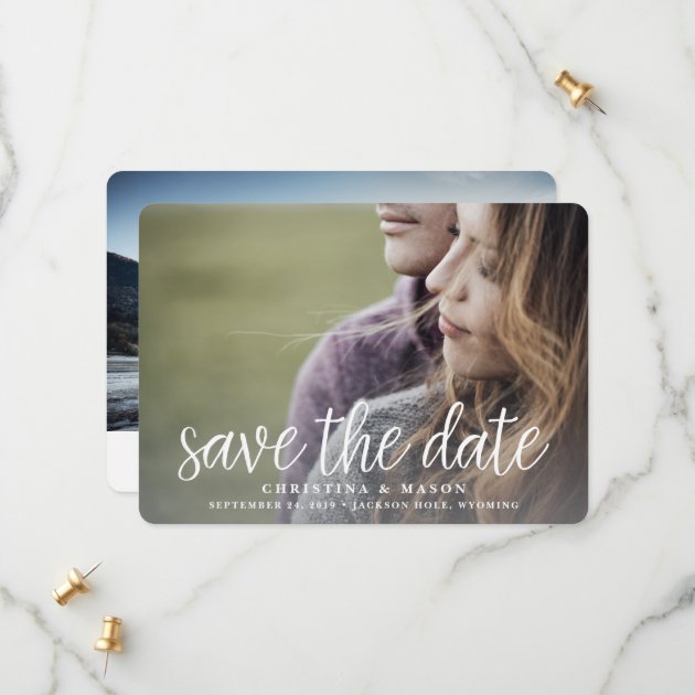 Handwritten | Double-Sided Photo Save The Date