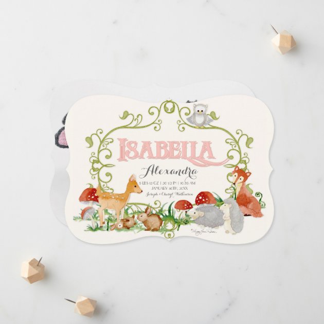 Isabella Top 100 Baby Name Girl Birth Announcement