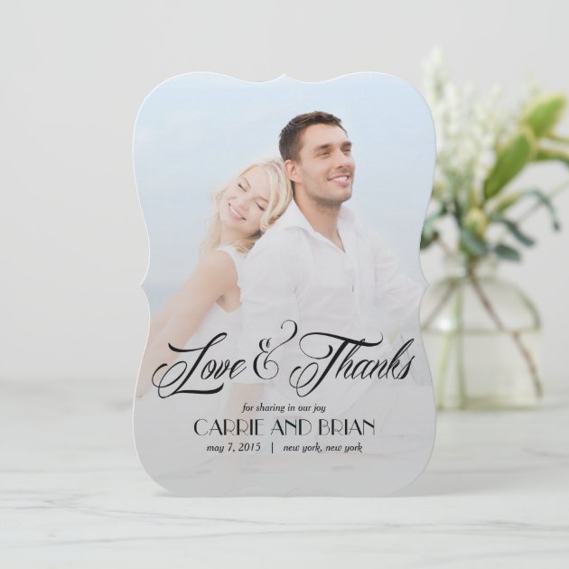 Now And Forever Wedding Thank You Card