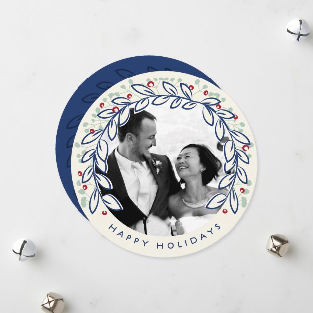 Holiday Wreath Photo Card