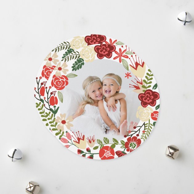 Holiday Wreath | Holiday Photo Card