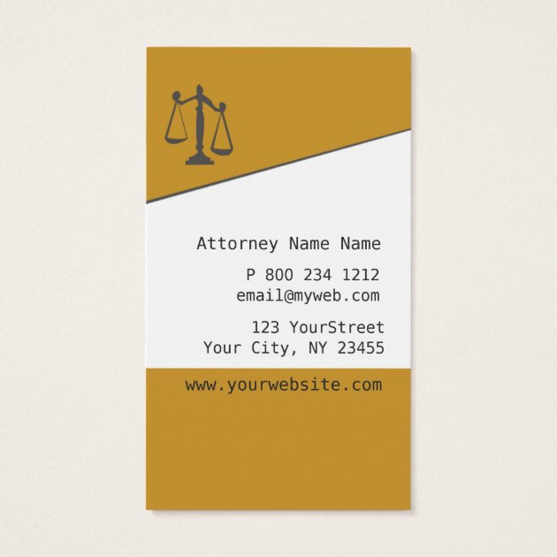 Masculine Divided Attention Attorney Lawyer Business Card