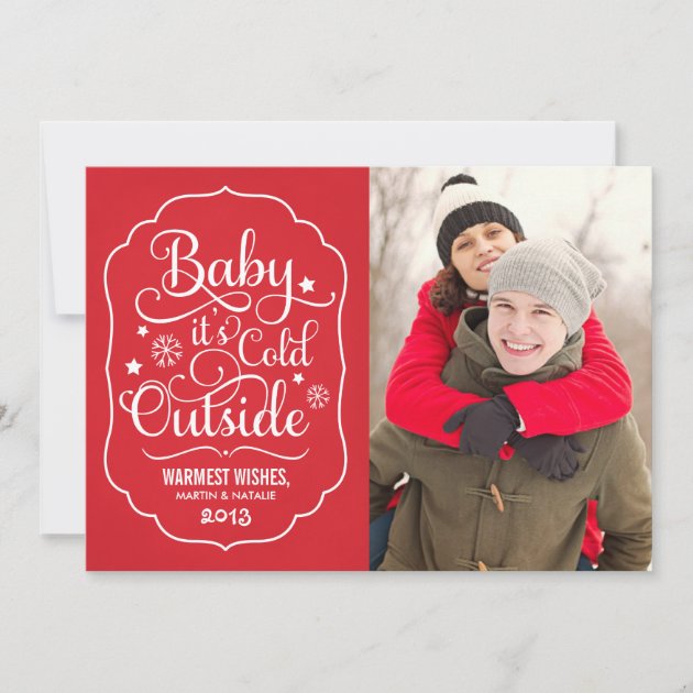 Baby It's Cold Outside | Holiday Photo Card