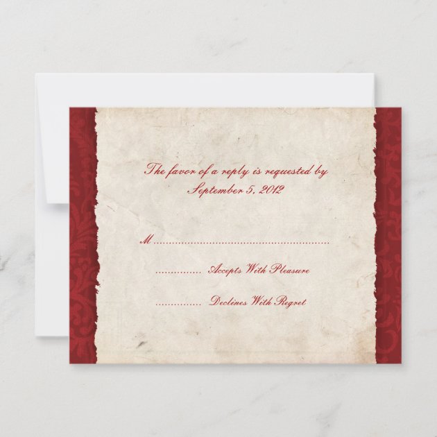 Red Country Wedding RSVP