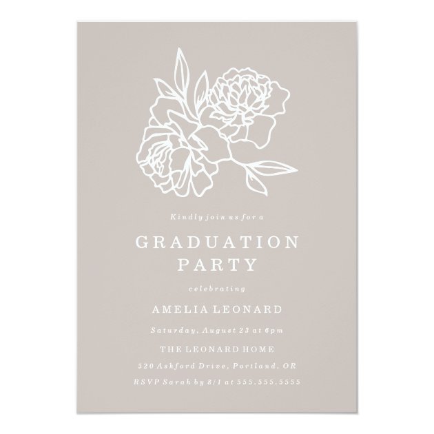 Botanical Garden | Graduation Party Invitation