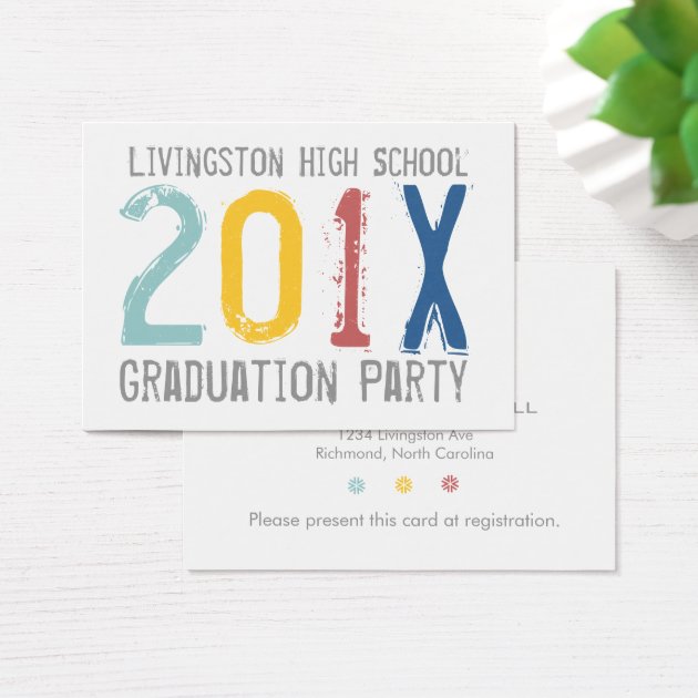 Casual Hand-Out Graduation Party Invitation Card