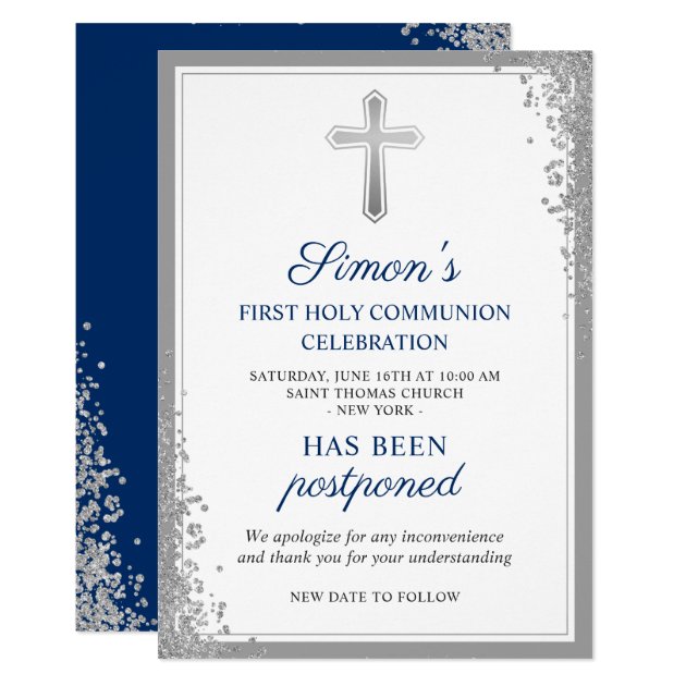 Postponed Announcement Silver First Holy Communion