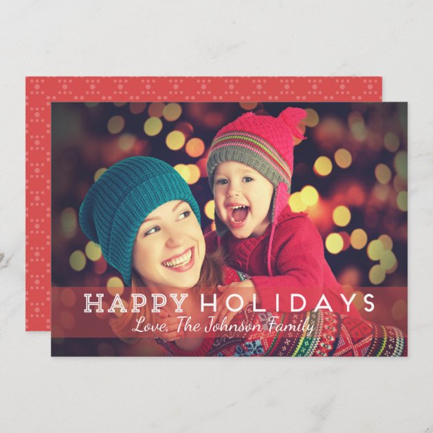 Happy Holidays Photo Card