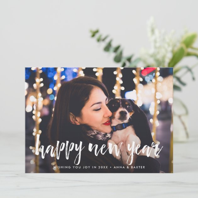 Sketched Overlay | Happy New Year Photo Card