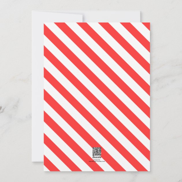 Merry Christmas Modern Stripes Holiday Photo Cards