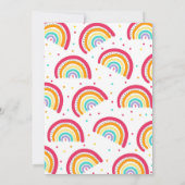 Rainbow Birthday Invitation Bright Rainbow Party | Zazzle