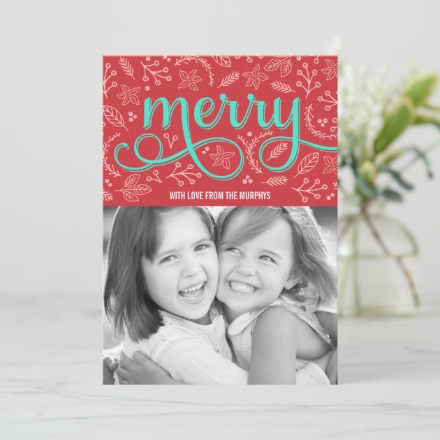 Merrily Illustrated Holiday Photo Cards