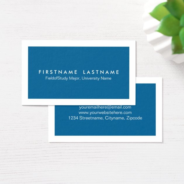 Simple Modern Student Business Cards