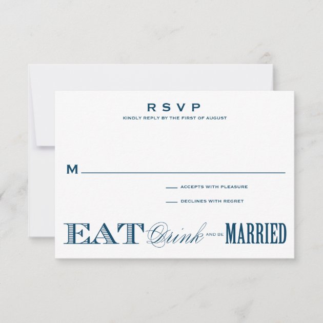 & BE MARRIED | RSVP 3.5 x 5