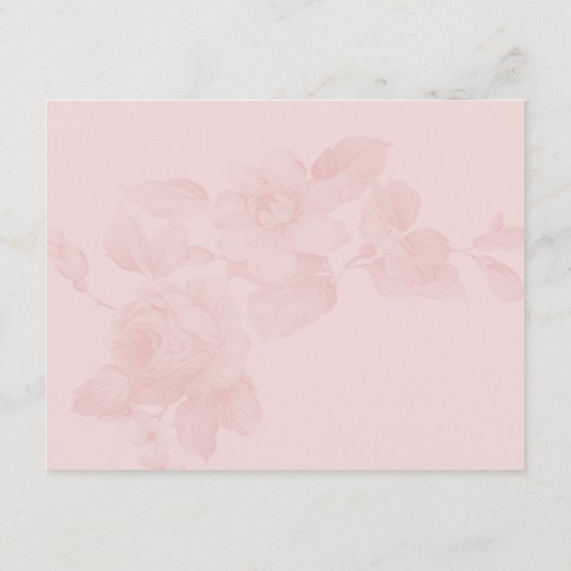 Floral Faux Foil Directions Card