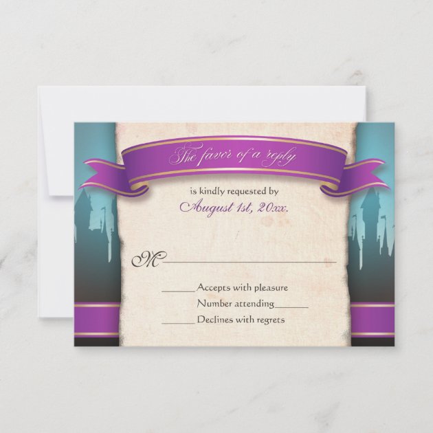 Fairytale Wedding RSVP Reply Cards