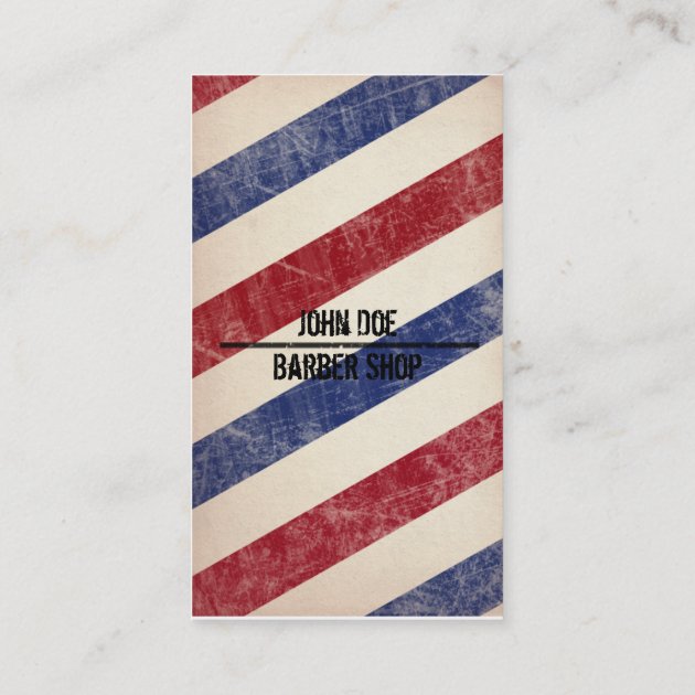 Barbershop Business Card (back side)