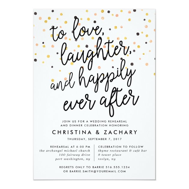 Happily Ever After | Rehearsal Dinner Invitation