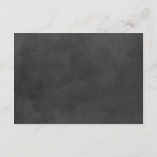Reception Card | Black Chalkboard Charm