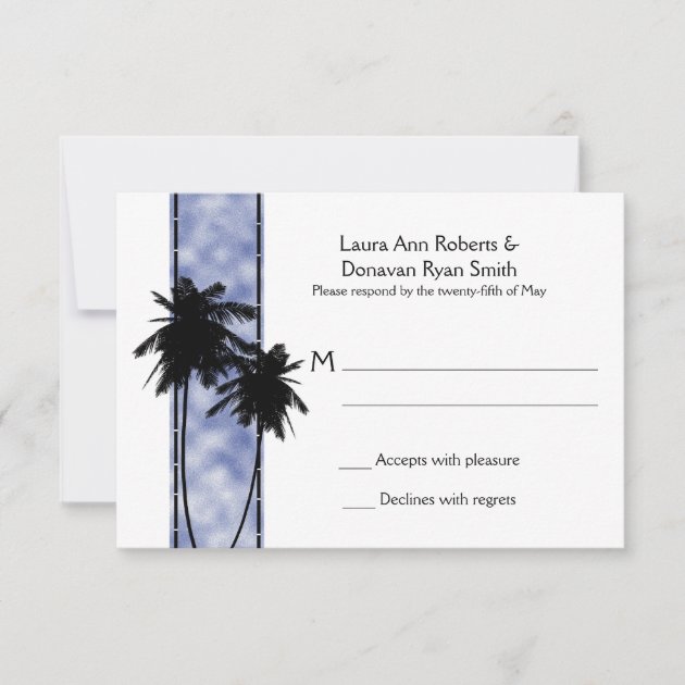 Palm Trees and Blue RSVP