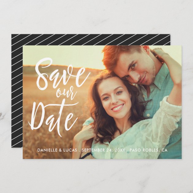 Simply Stylish Save The Date Photo Card