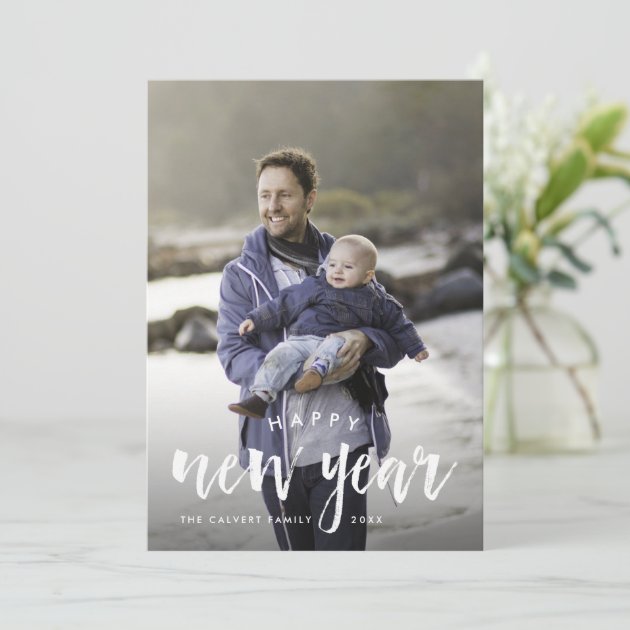 Sketched Overlay | New Year Photo Card