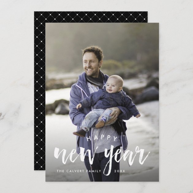 Sketched Overlay | New Year Photo Card