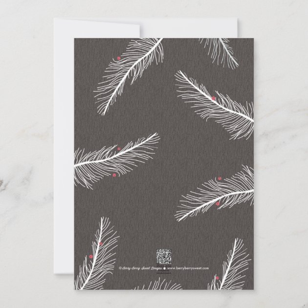 Winter Branches Holiday Photo Cards