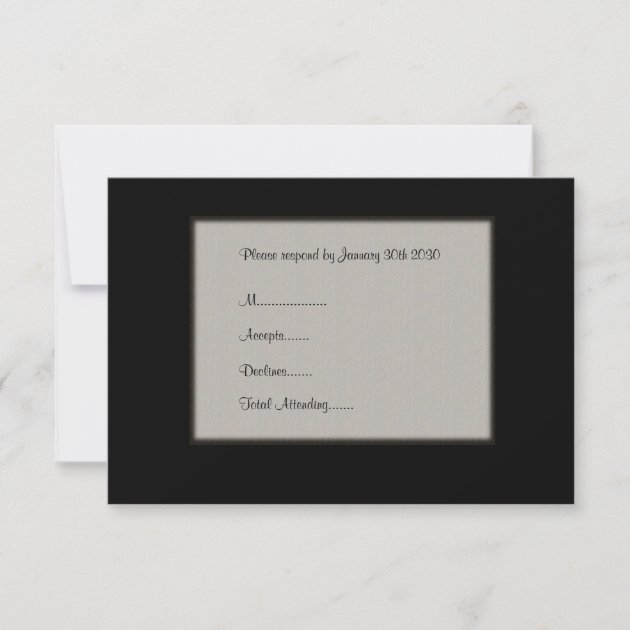 Simple, Elegant Wedding RSVP Card