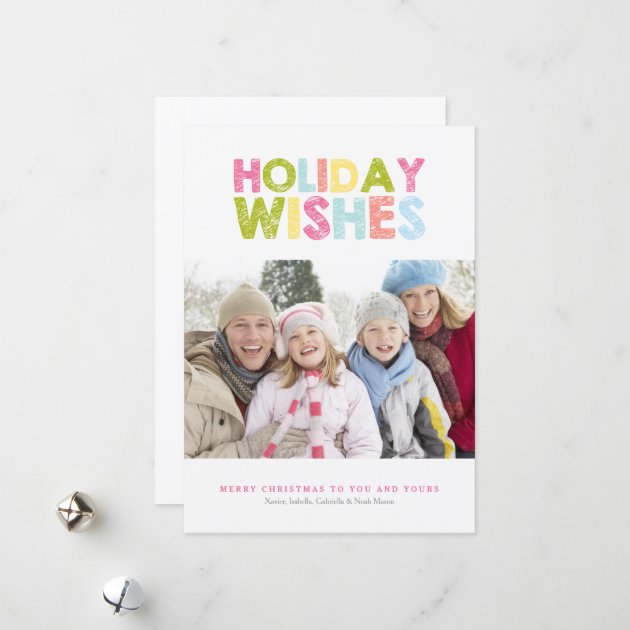 HOLIDAY WISHES | Colorful Chalk