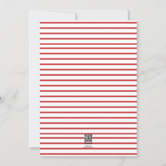 Minimalist Chic Holiday Photo Card | Red