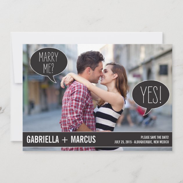 Talk Bubbles Wedding Save The Date Cards