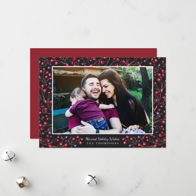 Berry Merry Holiday Photo Card
