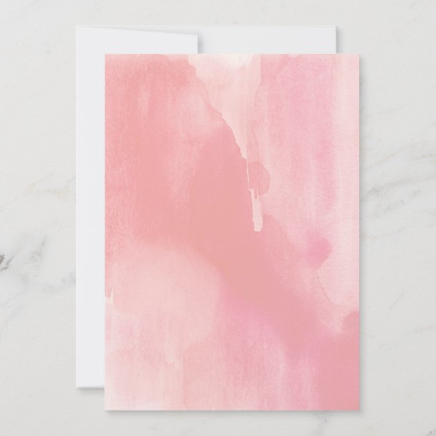 Watercolor Floral Blank Thank You Card