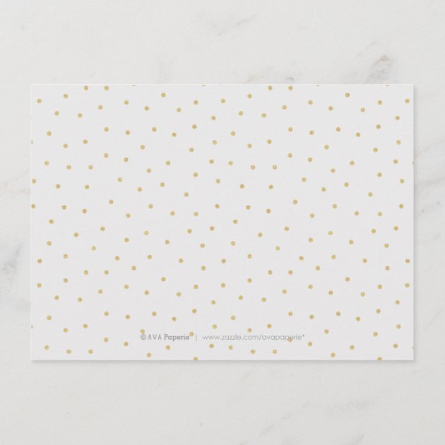 Editable Gold Glitter Calligraphy Reception Card