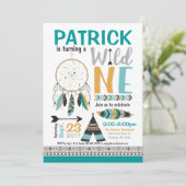 Boys Dreamcatcher Wild ONE 1st Birthday Invitation | Zazzle