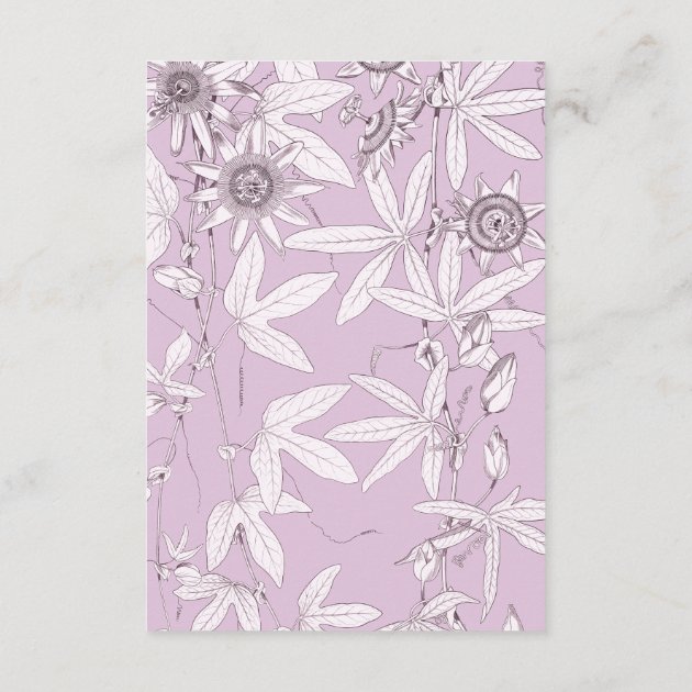 Purple Leaves Wedding Accommodations Detail Card